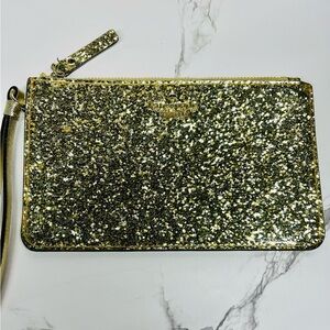Kate Spade Sparkle Wristlet - Gold Glitter Bug